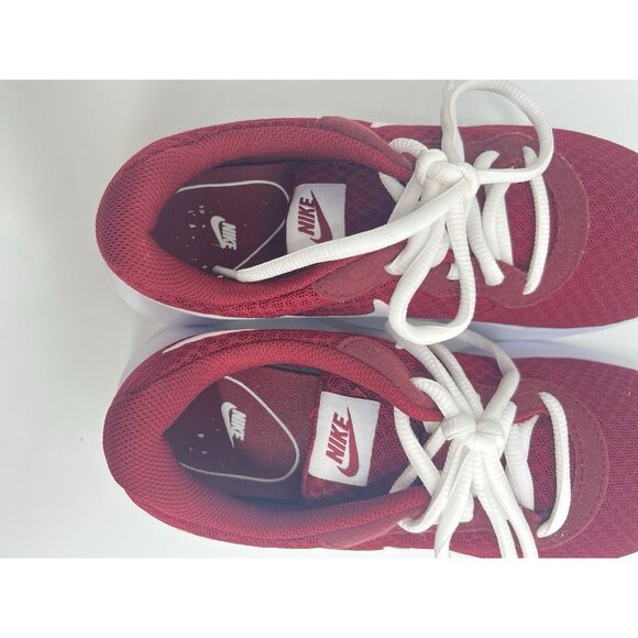 Nike Womens Tanjun 812655-604 Red Burgundy Maroon White Running Shoes IU Sz 6.5 - Picture 10 of 12